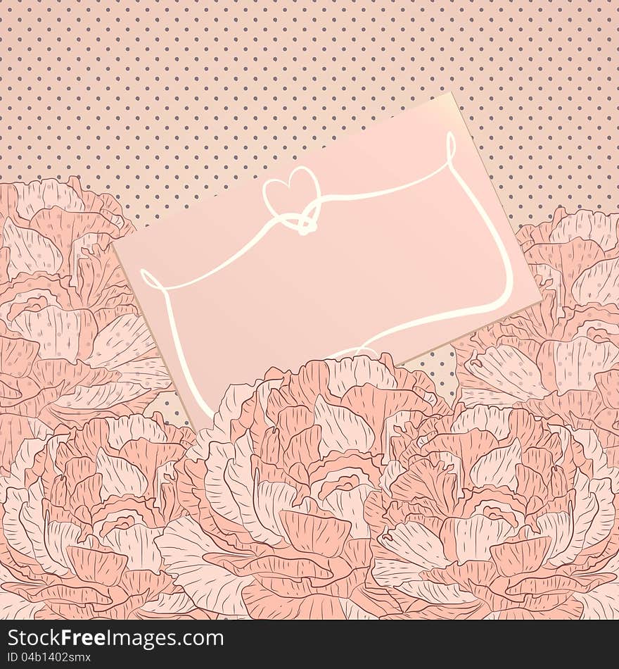 Elegance vector background with flowers. Elegance vector background with flowers