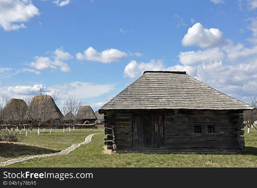 Traditional household made by wood from maramures land of romania - northern transylvania. Traditional household made by wood from maramures land of romania - northern transylvania