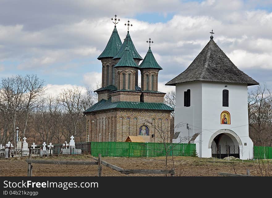 Cobia orthodox monastery near Bucharest in Romania