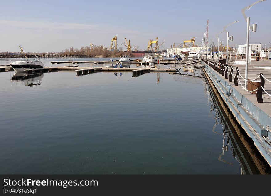 Balcik port boats