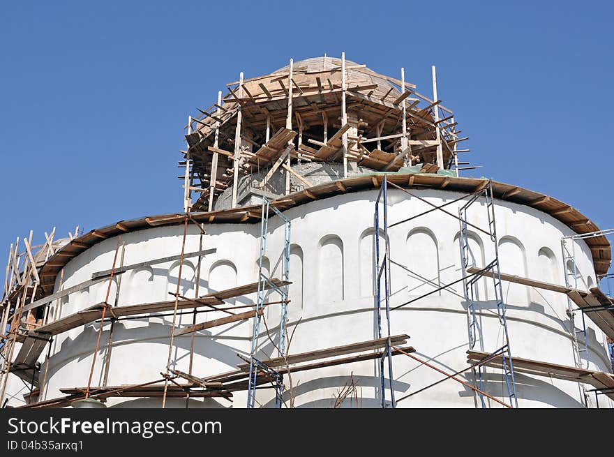 A new church construction site