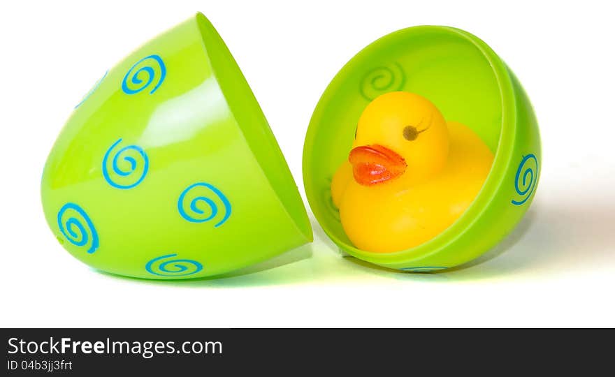 Rubber Duck In Easter Egg