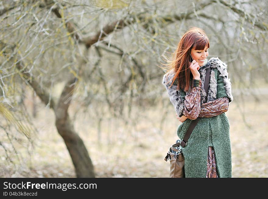 Portrait of attractive young woman