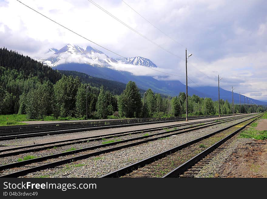 Railway station Smithers. Western Canada. Railway station Smithers. Western Canada.