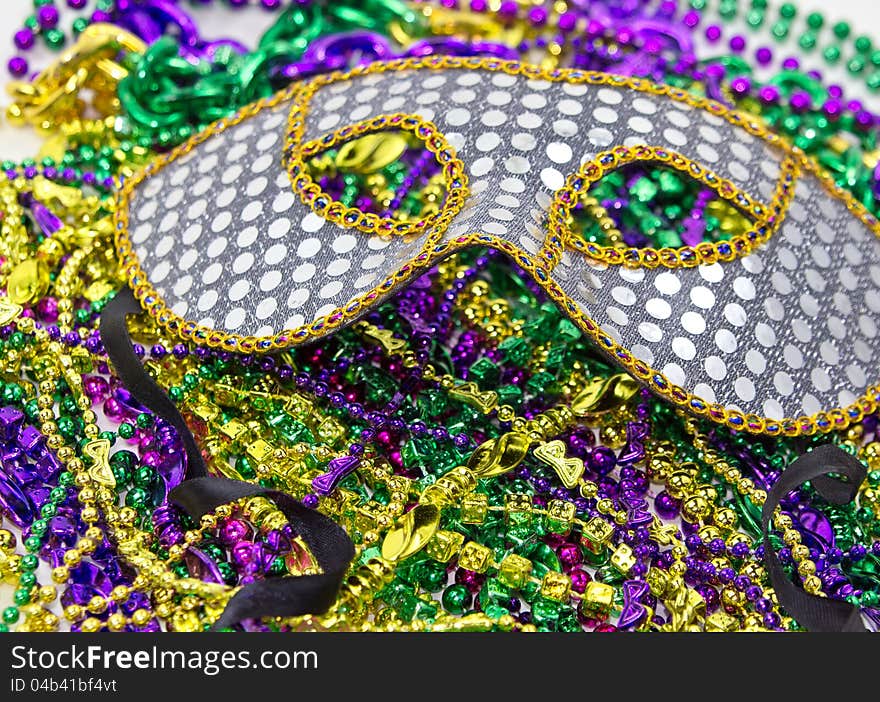 Seqioned Mardi Gras Masquerade Mask