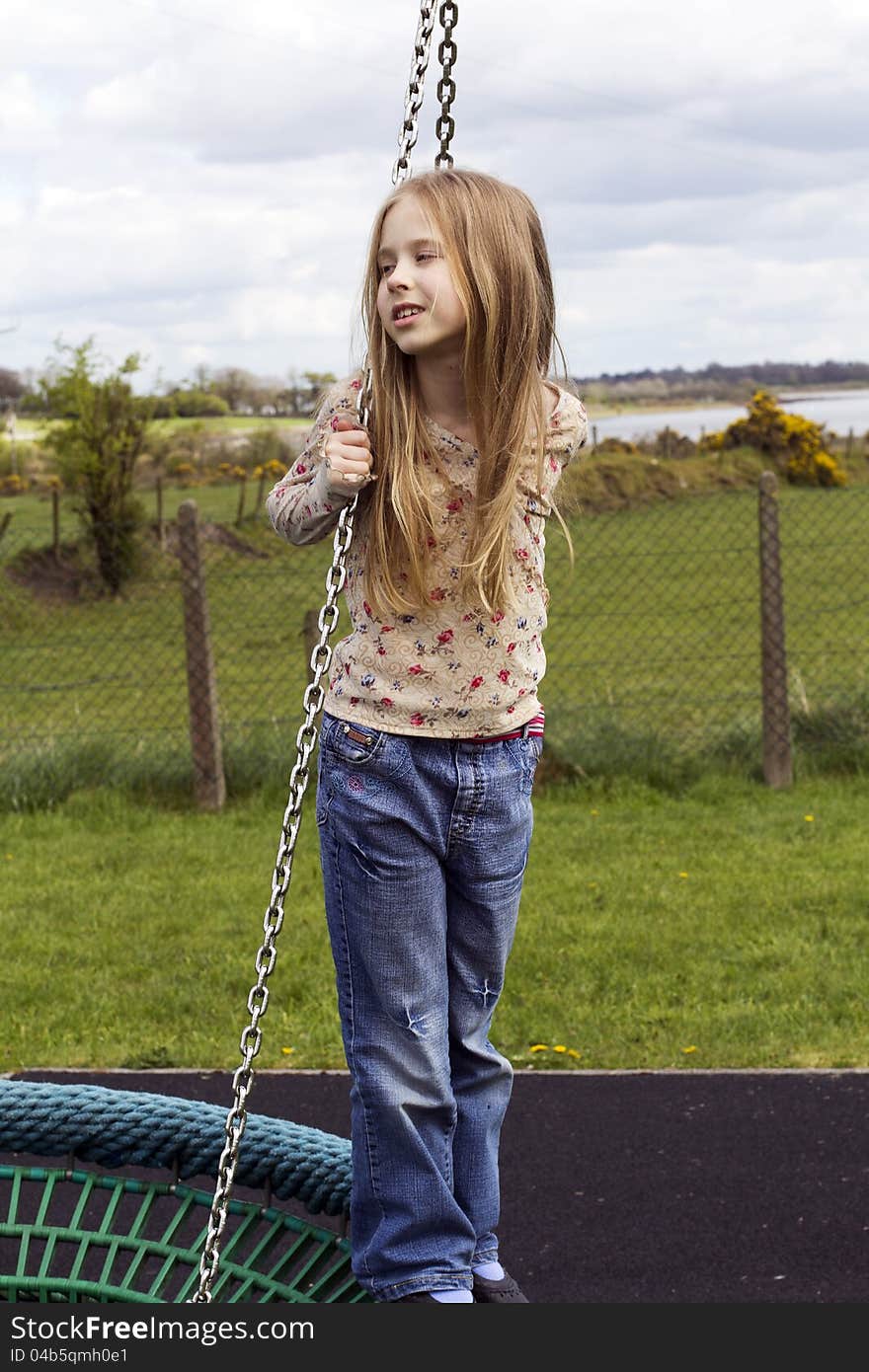 Girl in playground