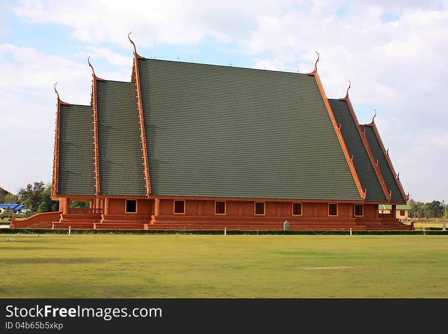 Beautiful Thai Temple Wat pha swangweeravong in Ubonratchathani, Thailand