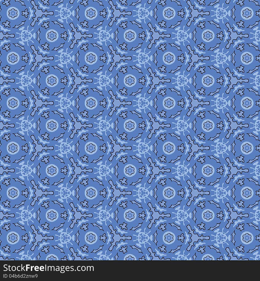 Abstract repetitive pattern in shades of blue, perfect for backgrounds