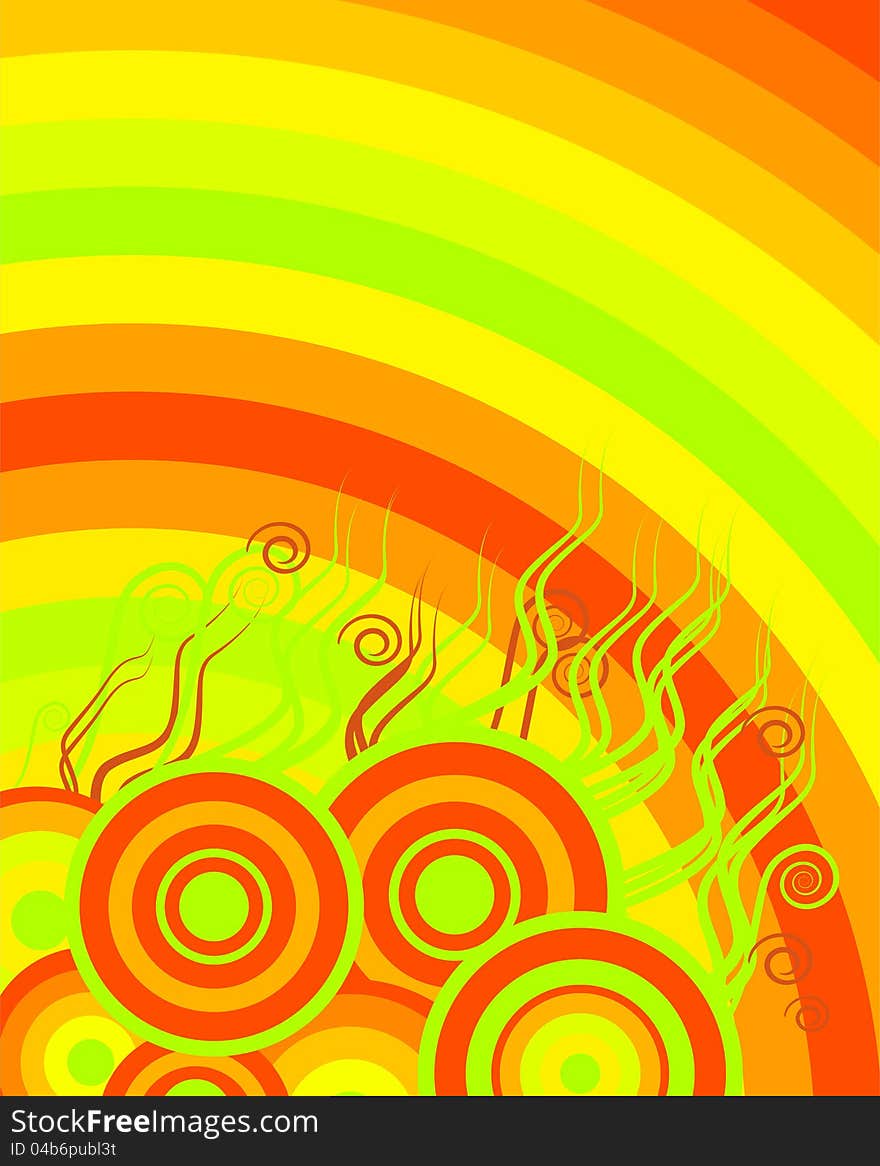 Abstract background of warm colours tones. Abstract background of warm colours tones