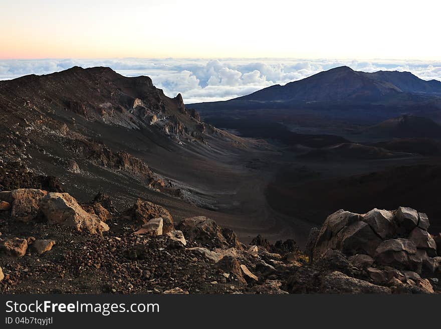 Beautiful Haleakala Crater on Maui