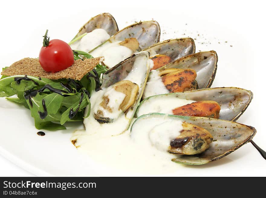 A Plate Of Mussels