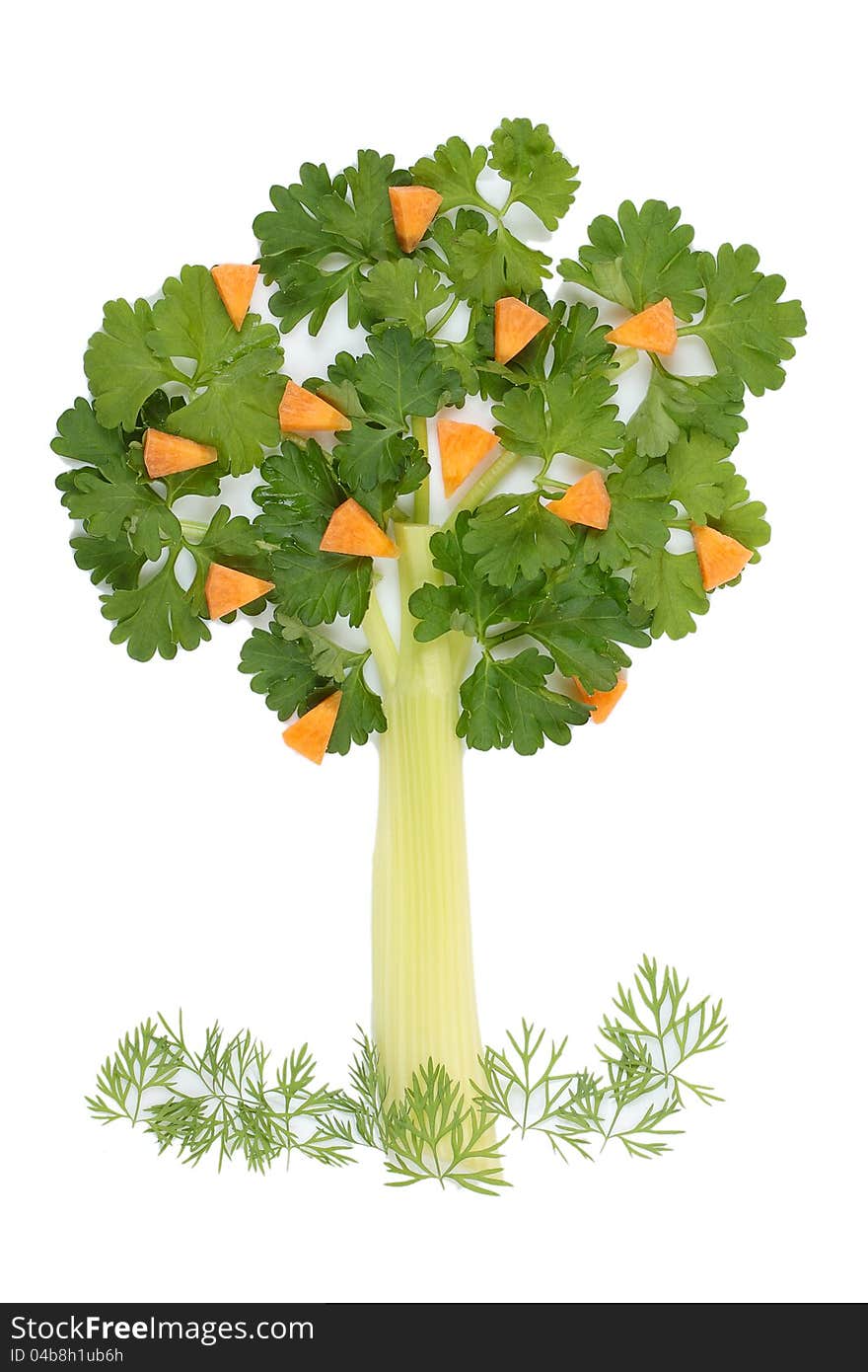 Tree Of Parsley And Celery