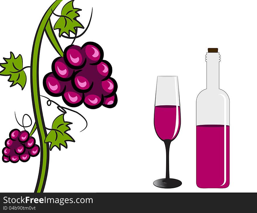 Wine With Grapes