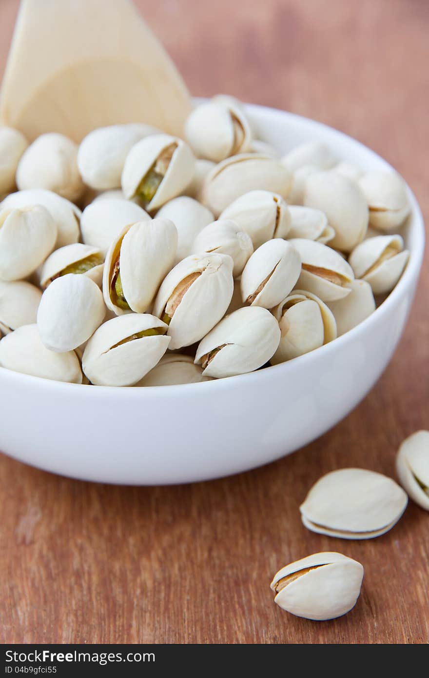 Close up image of pistachios