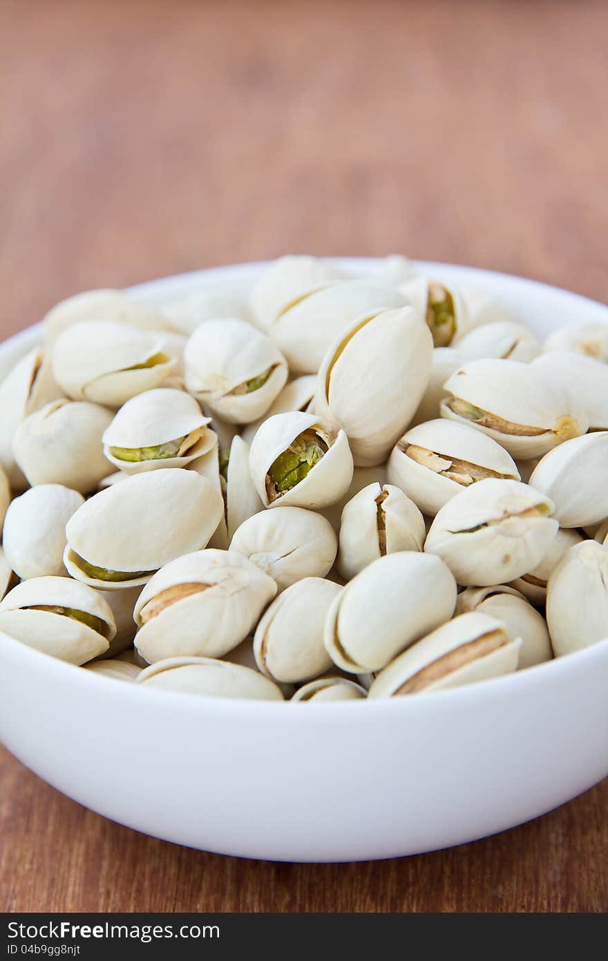 Close up image of pistachios