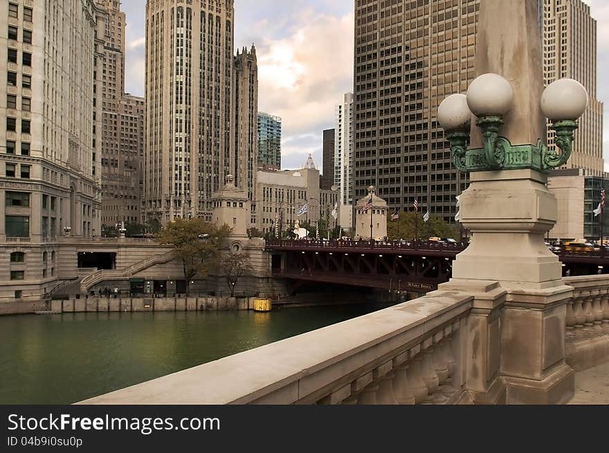 View of modern Chicago