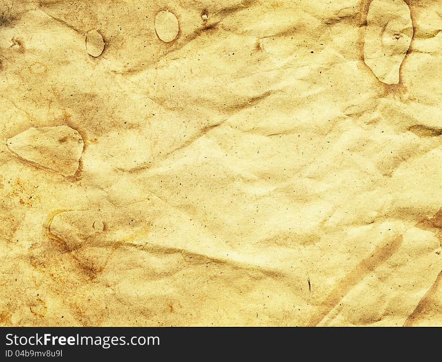 Crumpled Aged Paper Texture