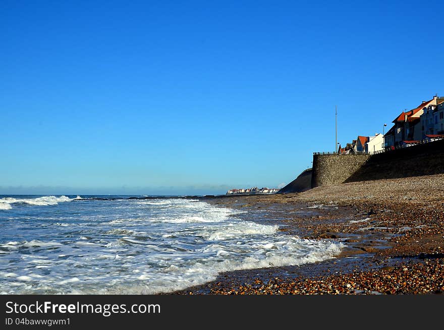 Coastline Ambleteuse To Audresselles, France