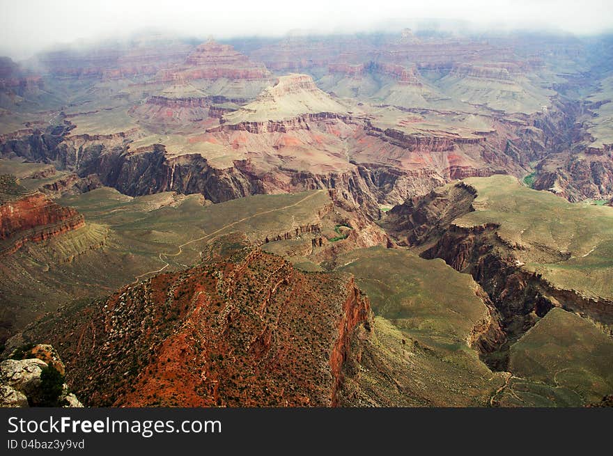 Upper view of Grand Canyon National Park, USA