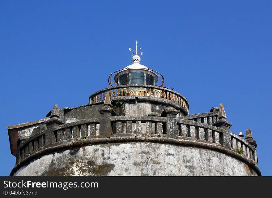 Light house of Aguada fort, Goa, India