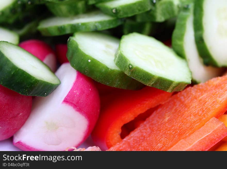 Vegetarian spring salad