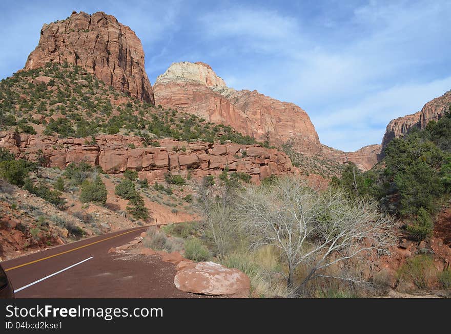 Monolith in Zion National Park