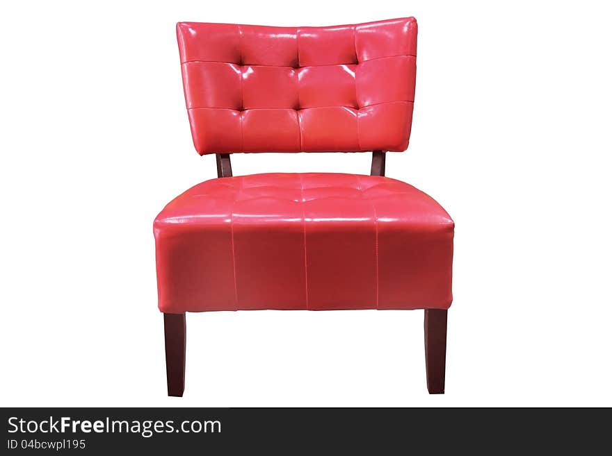 Vintage red armchair