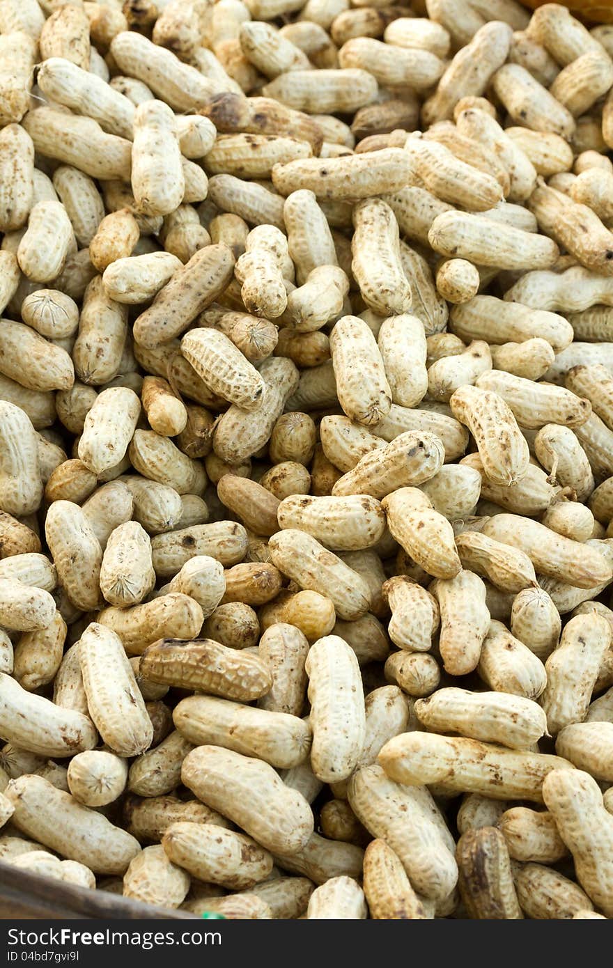 Close-up of some peanuts