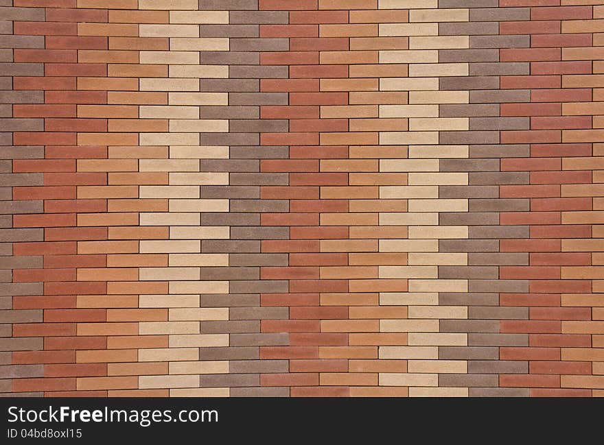 Modern brick walls with bright colors. Modern brick walls with bright colors.