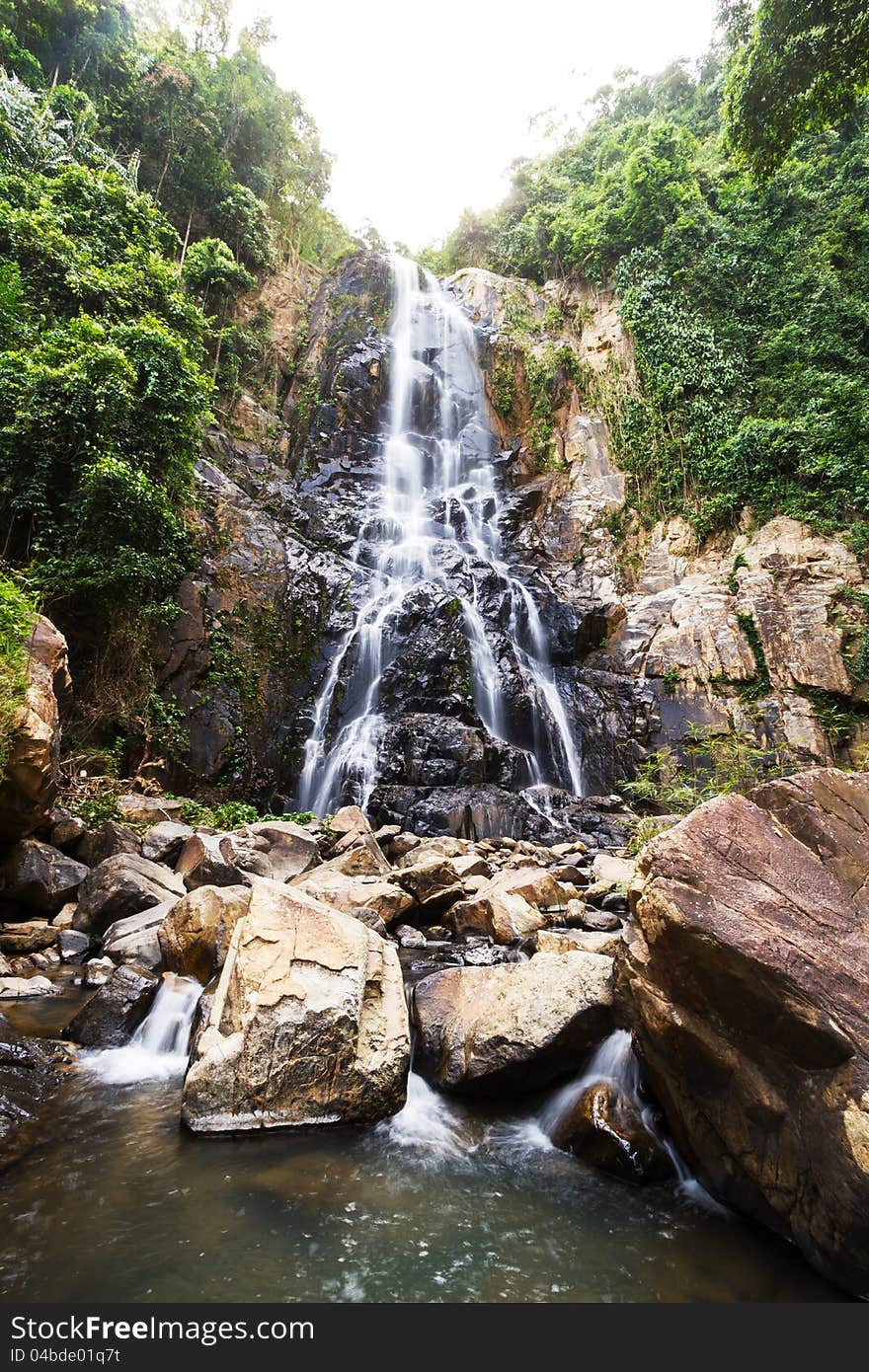 Beautiful WaterFalls on the Rocks. Beautiful WaterFalls on the Rocks