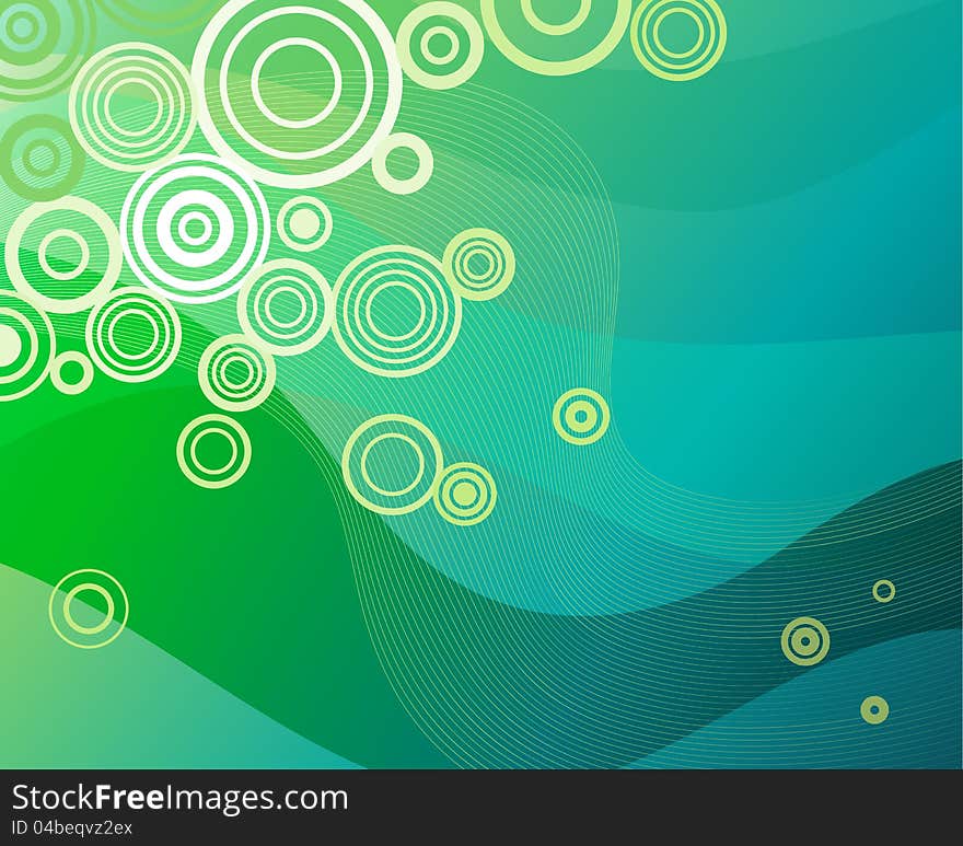 vector illustration of a background pattern in green