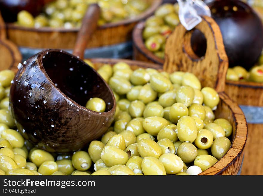 Green olives