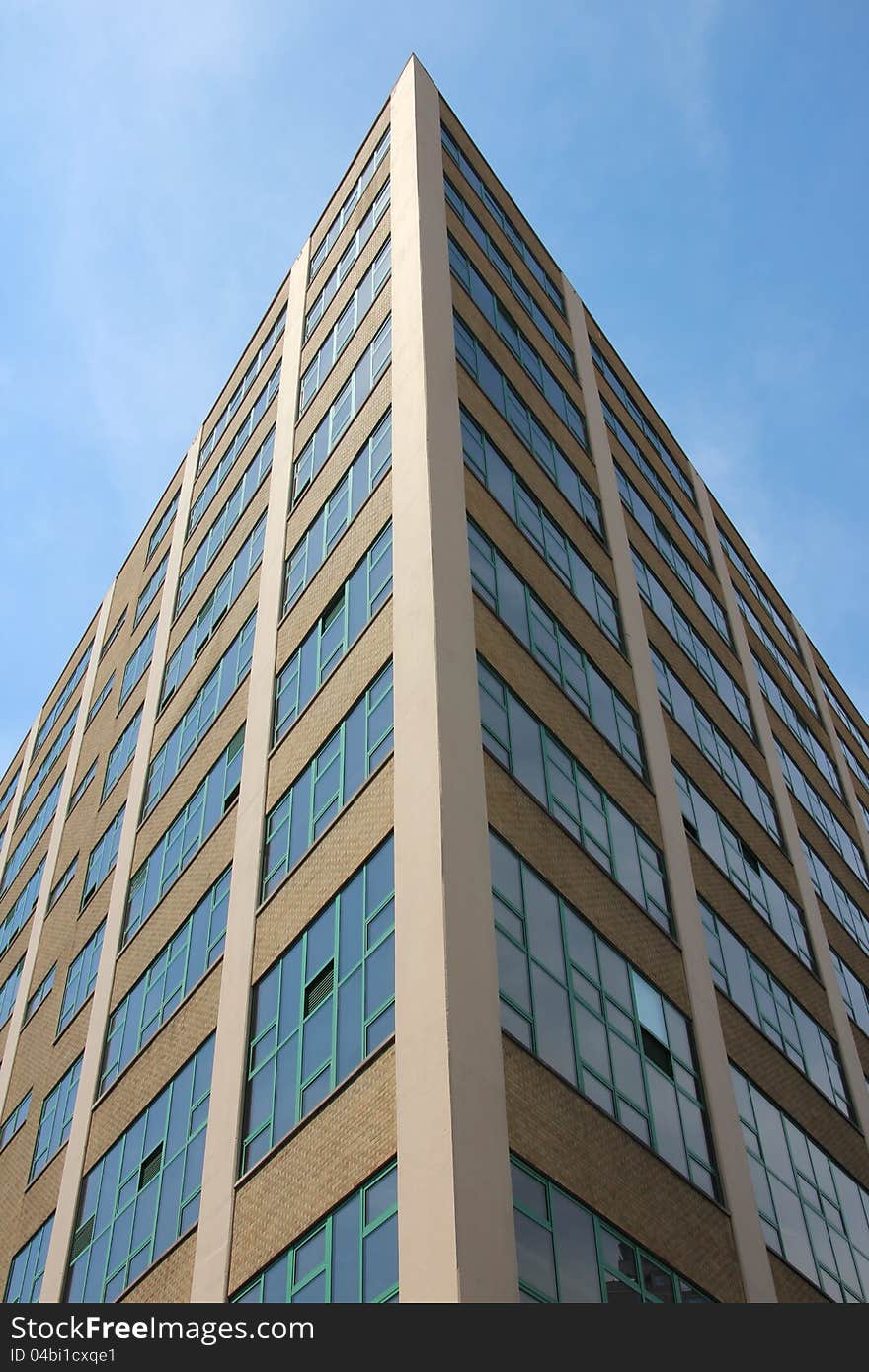 Walls and windows of a modern building in New York