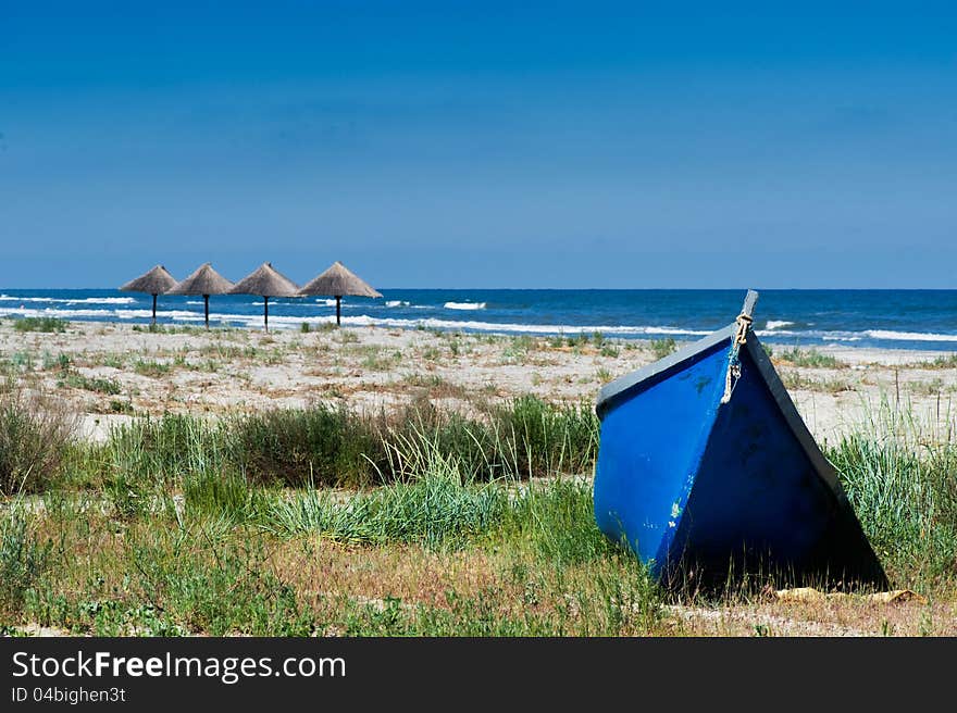 Boat in a sand