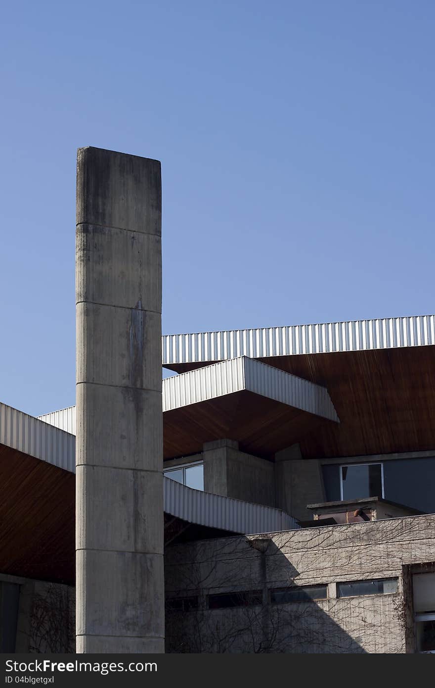 Modern Building in Grenoble University France.