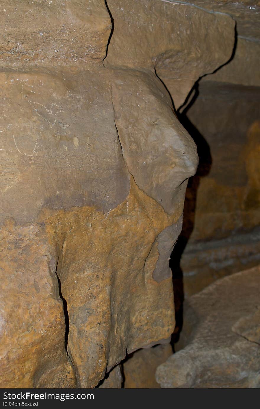 Chief Leatherlips earned his nickname because he always kept his word, but for some reason he was murdered by his own people at the entrance to the Olentangy Indian Caverns in Ohio. Today, a natural rock formation in the caves serves as a memorial to him. Chief Leatherlips earned his nickname because he always kept his word, but for some reason he was murdered by his own people at the entrance to the Olentangy Indian Caverns in Ohio. Today, a natural rock formation in the caves serves as a memorial to him.