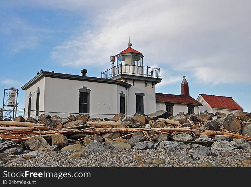 The Westpoint Lighthouse is located in Discovery Park in Seattle, Washington. The Westpoint Lighthouse is located in Discovery Park in Seattle, Washington.