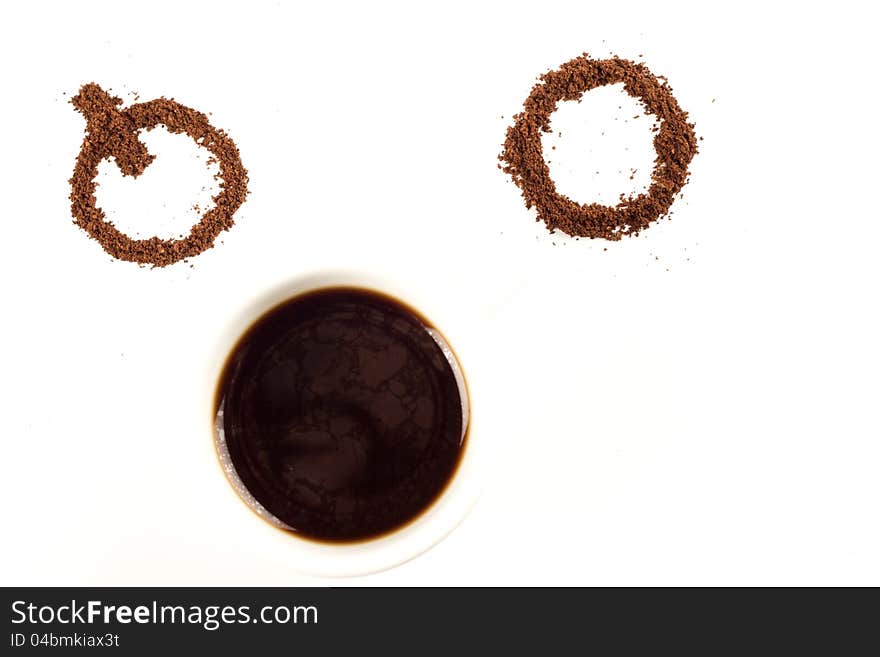 Funny coffee face