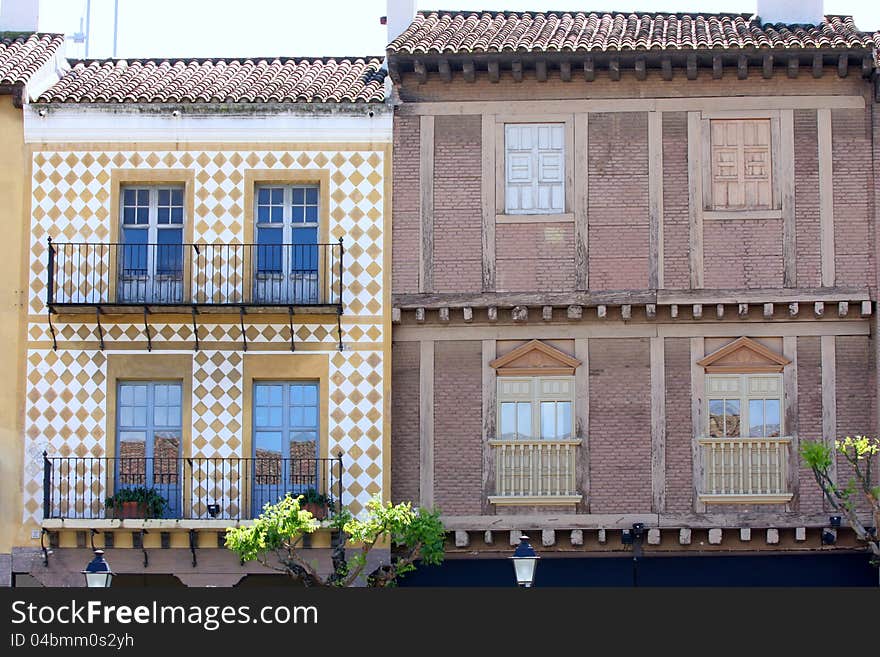 Spanish village in Barcelona, Spain