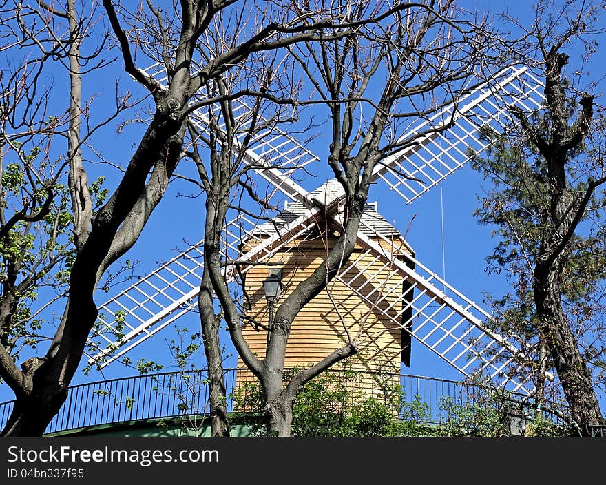 The Moulin de la Galette is a windmill situated near the top of the district of Montmartre in Paris, France.