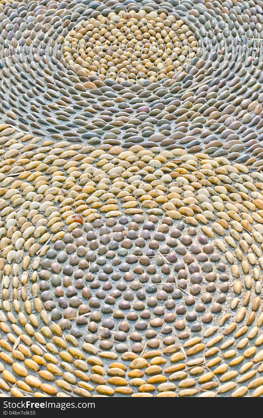 Stone walkways in the park.