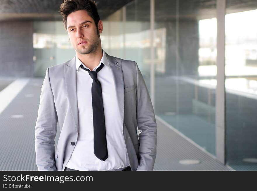 Portrait of a attractive young businessman