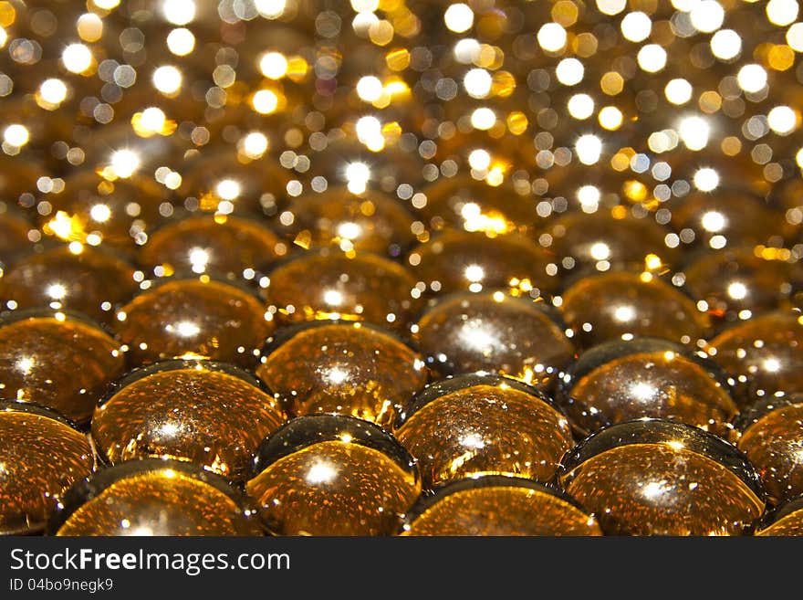 Shinny glass balls abstract background