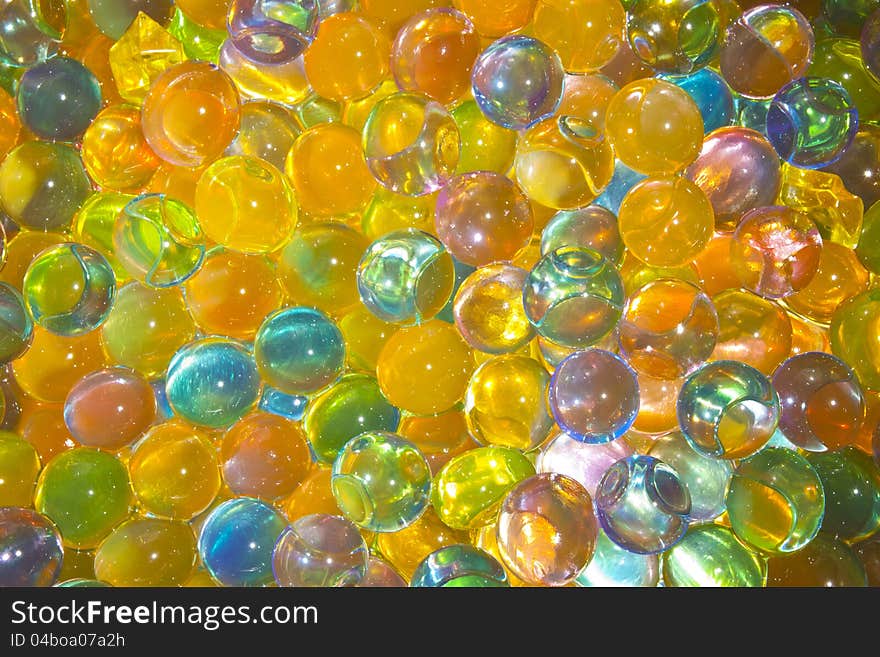 Multicolored Silicone  balls abstract background