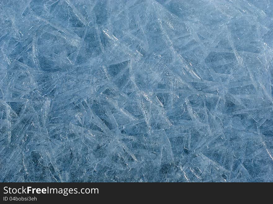 Blue ice background