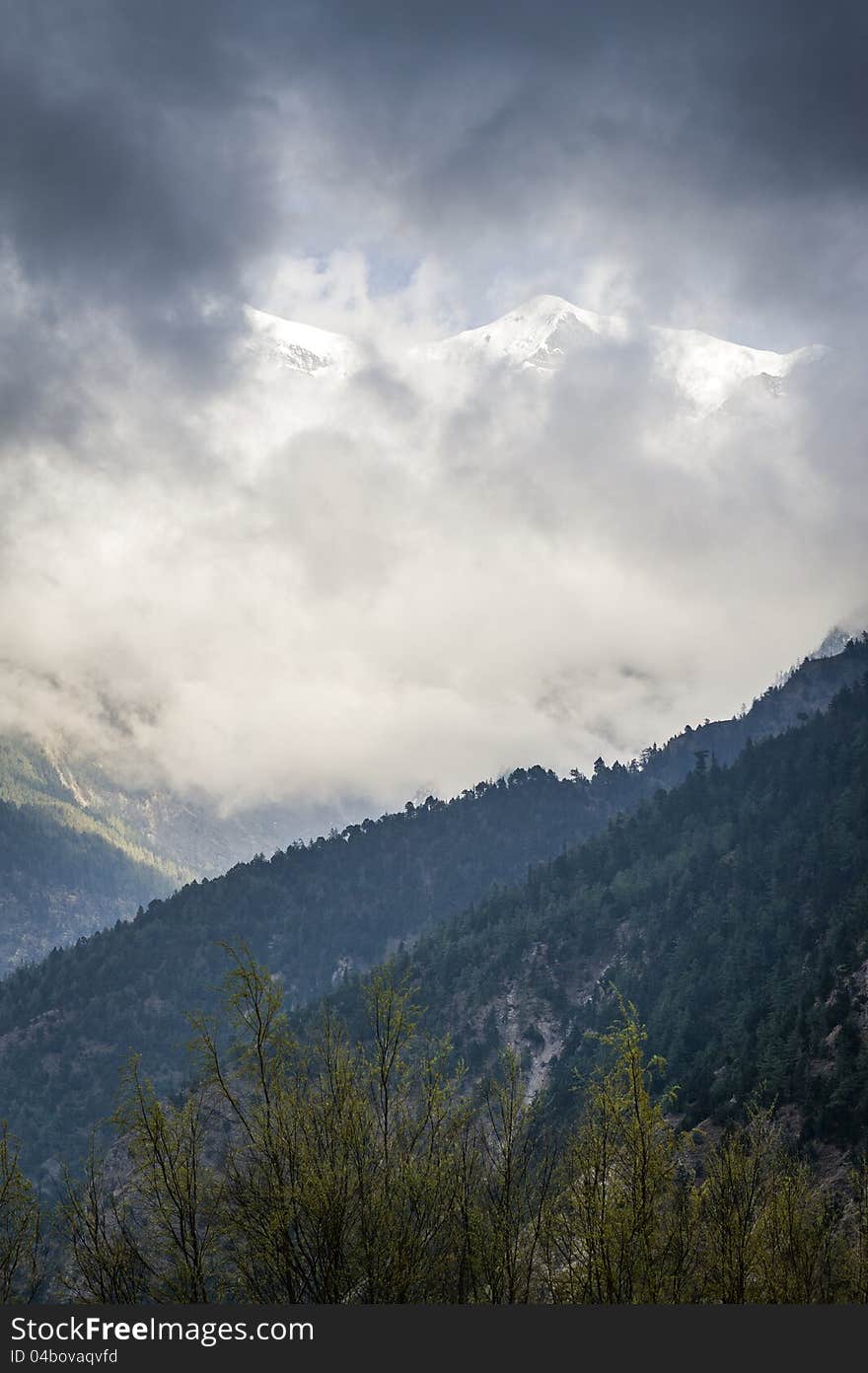 Stormy weather in Himalaya