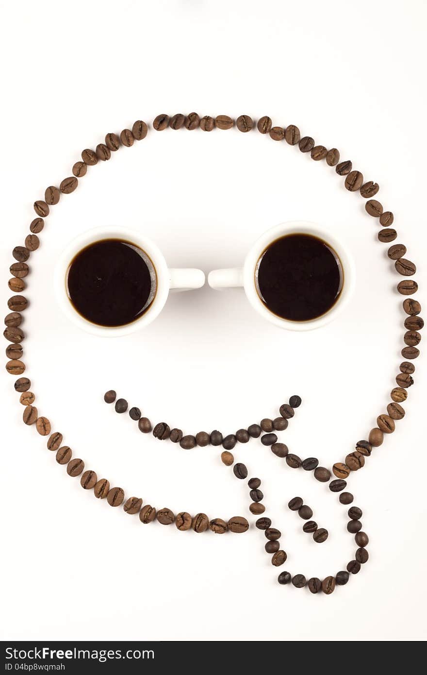 Funny Face From Coffee