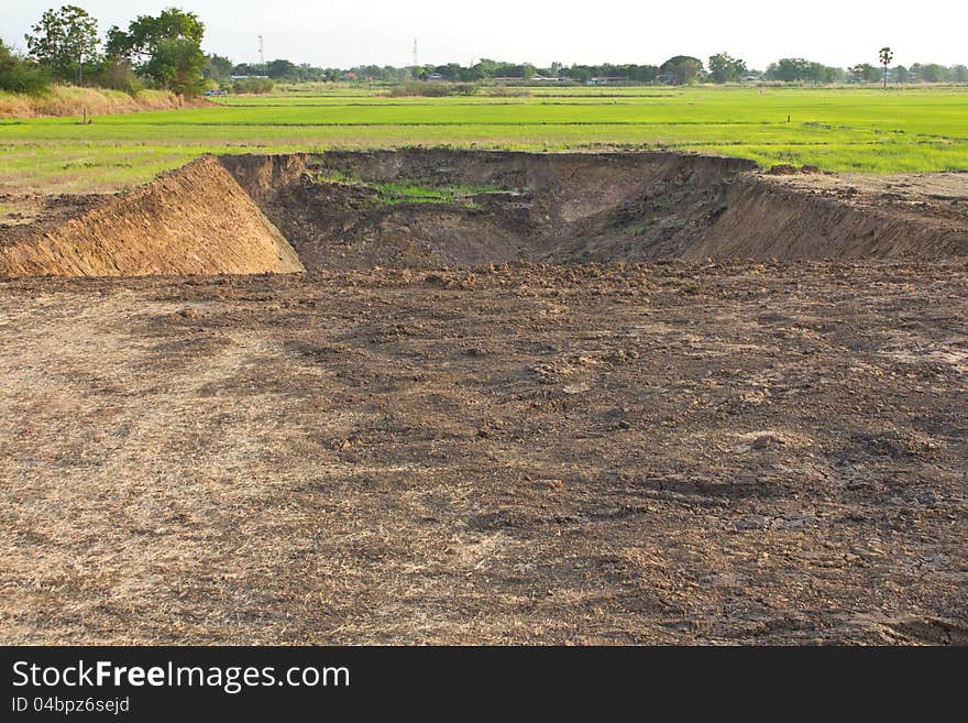 Ponds to store water for use in agriculture and grow rice. Ponds to store water for use in agriculture and grow rice.