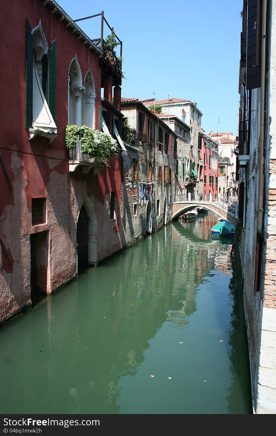 Venice in Italy with blue ski. Venice in Italy with blue ski