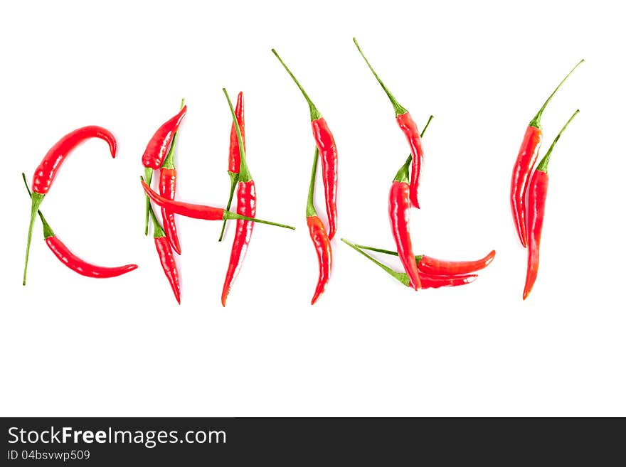 Red Peppers In A Word CHILI